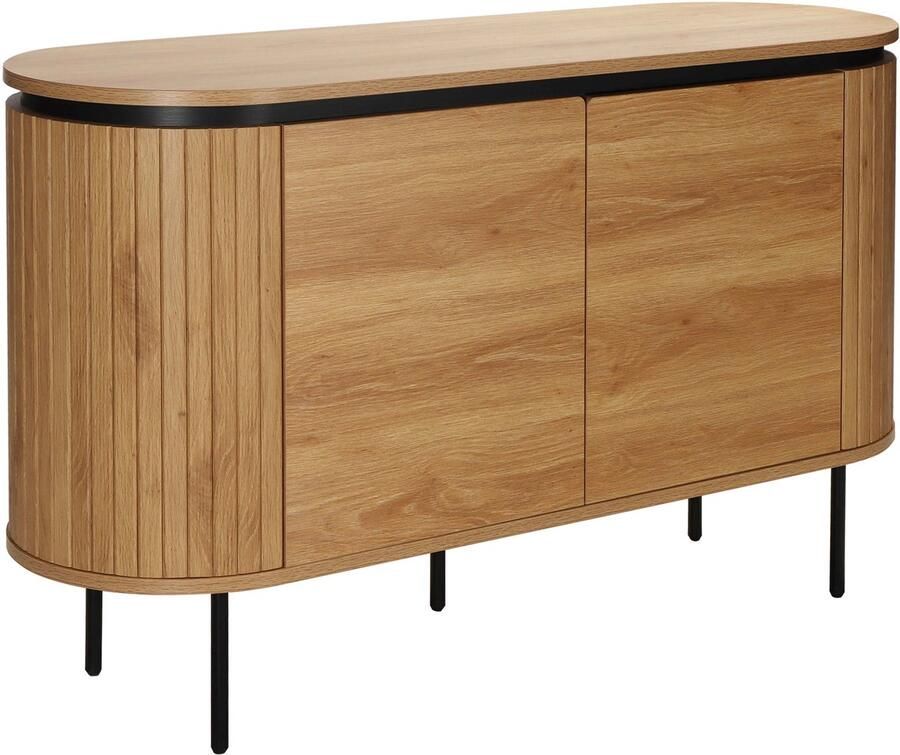 Oviala Modern rechthoekig 2-deurs dressoir L120 cm licht hout Hemera