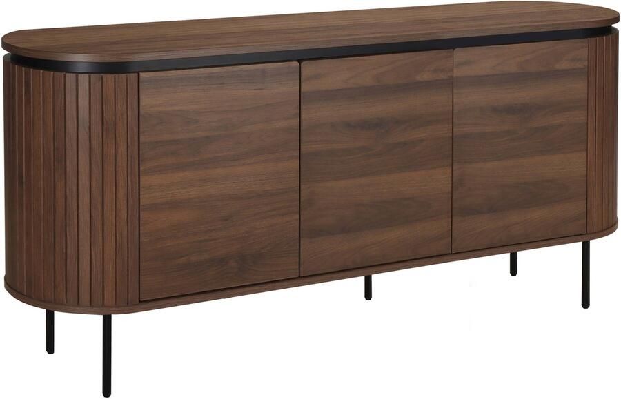 Oviala Modern rechthoekig 2-deurs dressoir L160 cm donker hout Hemera