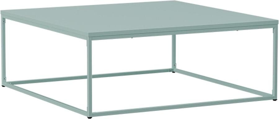 Oviala Moderne vierkante salontafel L90 cm saliegroen Jolly