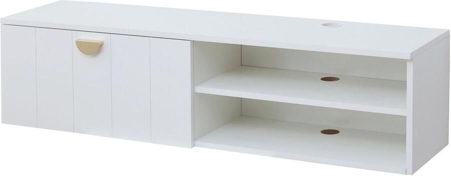 Oviala Moderne witte 120 cm wand-tv-kast Holly