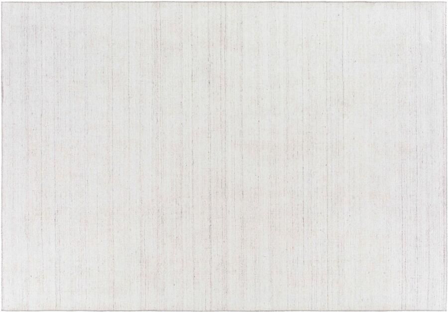 Oviala Rechthoekig bedrukt ivoor gekleurd chenille tapijt 120 x 170 cm Loop