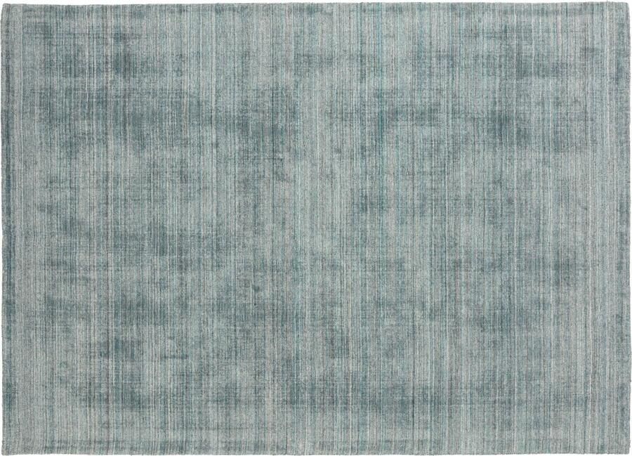 Oviala Rechthoekig chenille vloerkleed met print lichtblauw 160 x 230 cm Loop