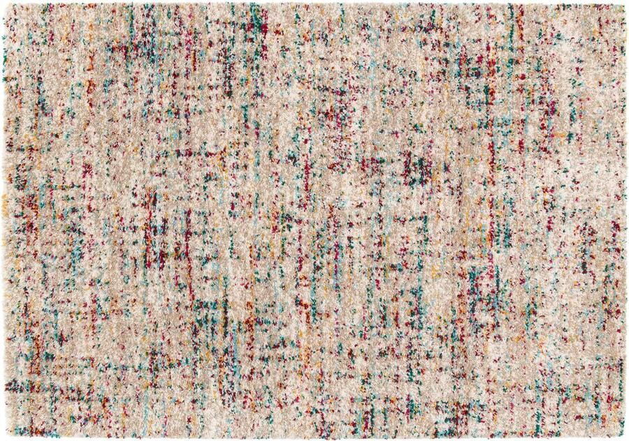 Oviala Rechthoekig eigentijds veelkleurig hoogpolig vloerkleed 120x170 cm Cosmos