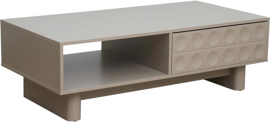 Oviala Rechthoekige salontafel L120 cm beige Octave