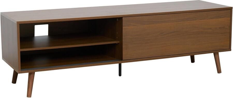 Oviala Rechthoekige tv-kast met 1 deur L160 cm bruin Jena