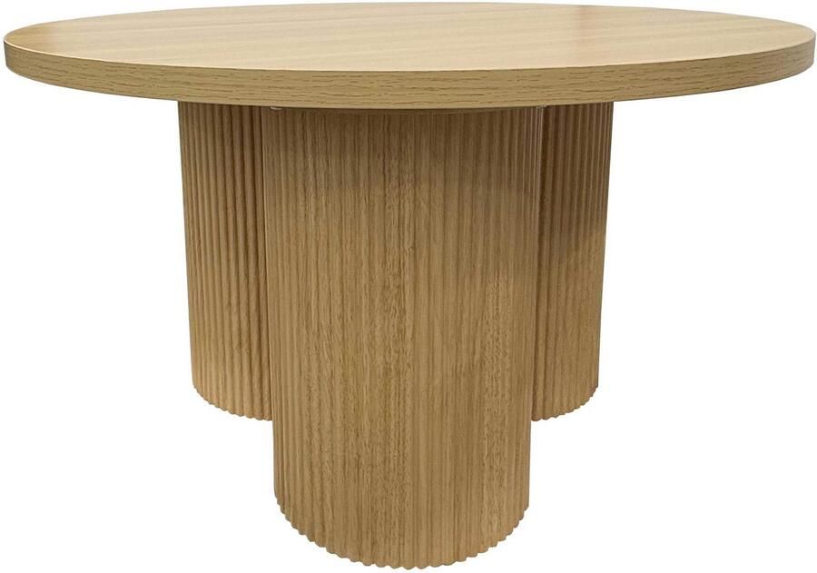 Oviala Ronde salontafel 80 cm Scandinavisch zwart hout June