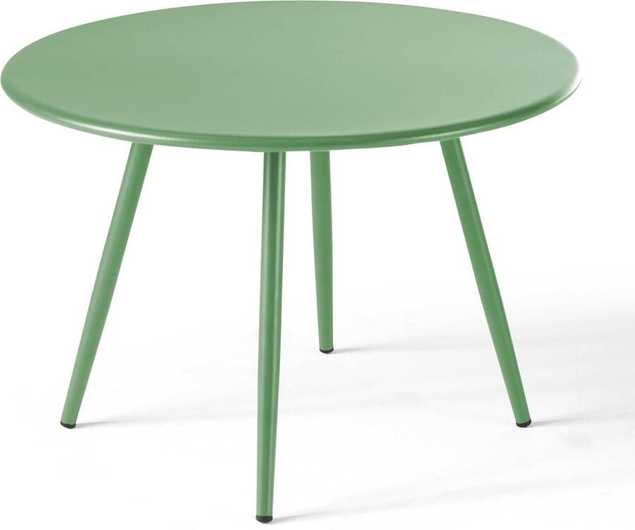 Oviala Ronde salontafel van groen cactusmetaal Palavas