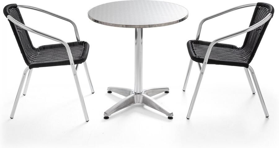 Oviala Ronde tuinset van met 2 fauteuils