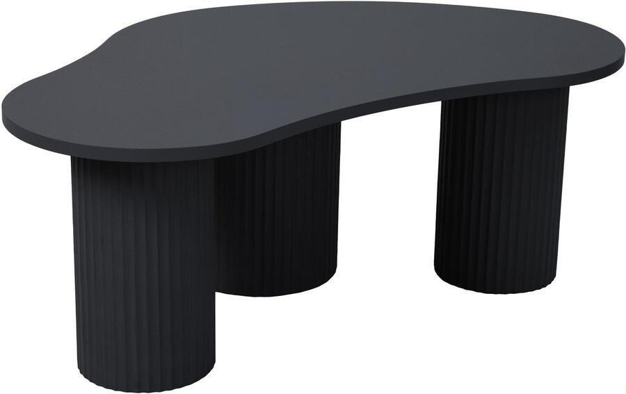Oviala Salontafel in MDF met zwart melamine decor Maeve