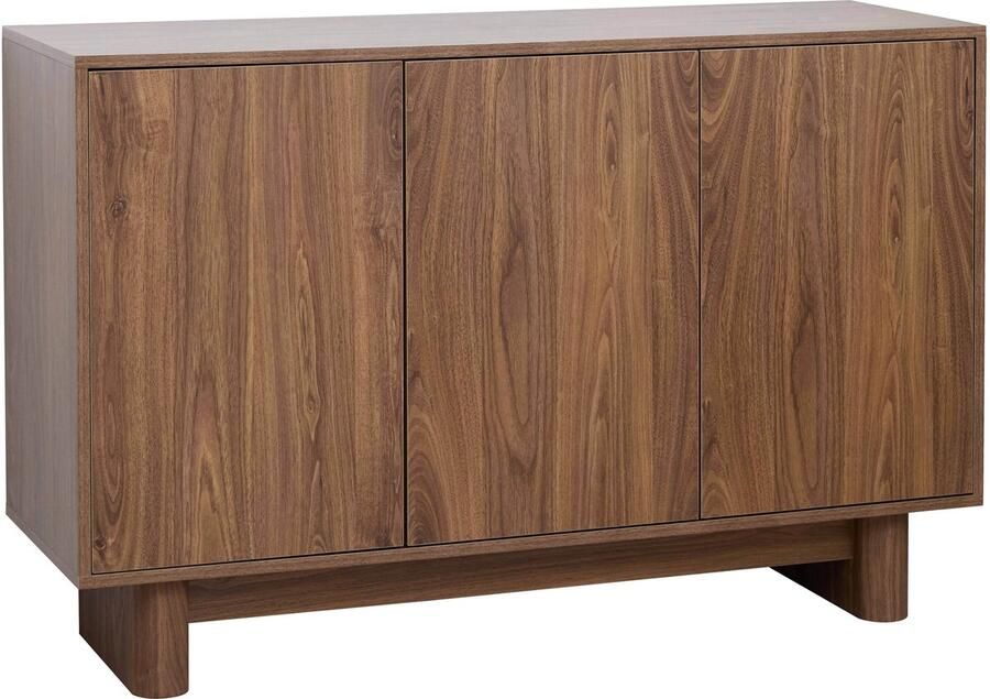 Oviala Scandinavisch donkerhouten 3-deurs dressoir 120 cm Bowy