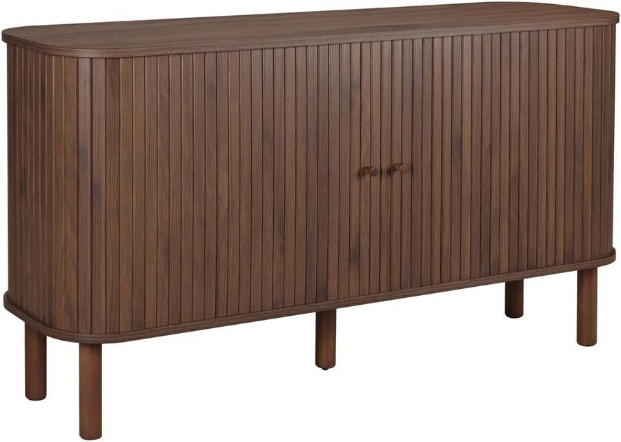 Oviala Scandinavisch rechthoekig 2-deurs dressoir L140 cm donker hout Taylor