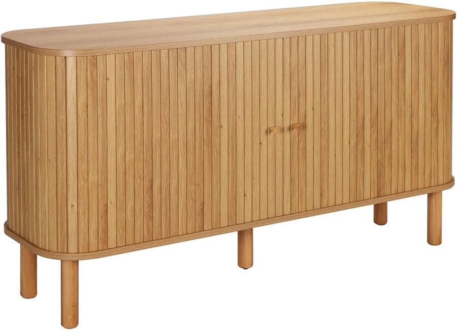 Oviala Scandinavisch rechthoekig 2-deurs dressoir L140 cm licht hout Taylor