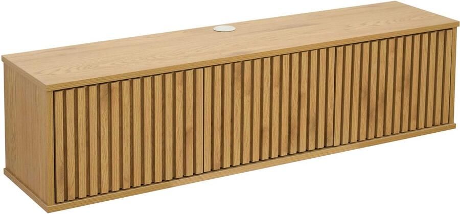 Oviala Scandinavische 120 cm wand-tv-kast in licht hout Ivy