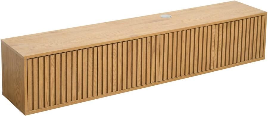 Oviala Scandinavische 160 cm wand-tv-kast in licht hout Ivy