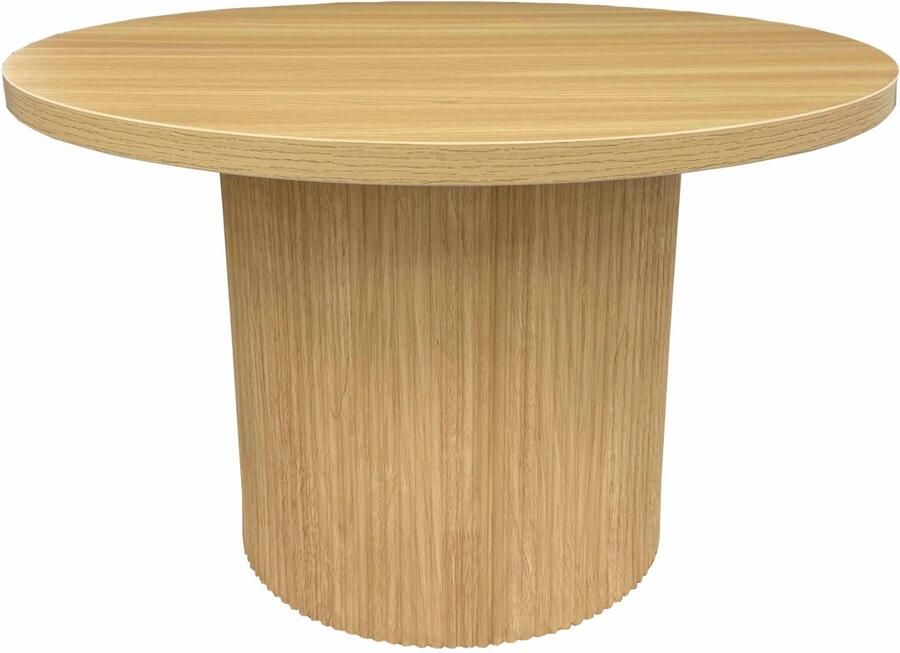 Oviala Scandinavische ronde salontafel 70 cm FSC in licht hout Vicky