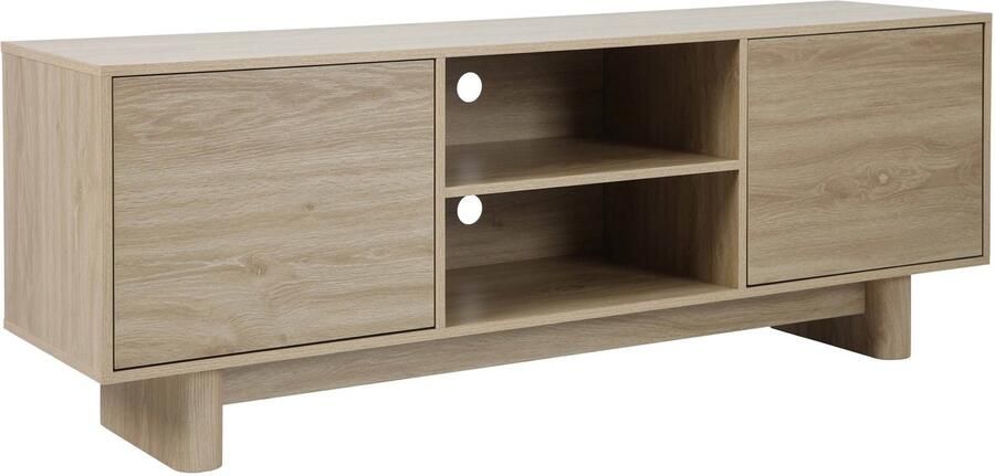 Oviala Scandinavische tv-kast 160 cm licht hout Bowy