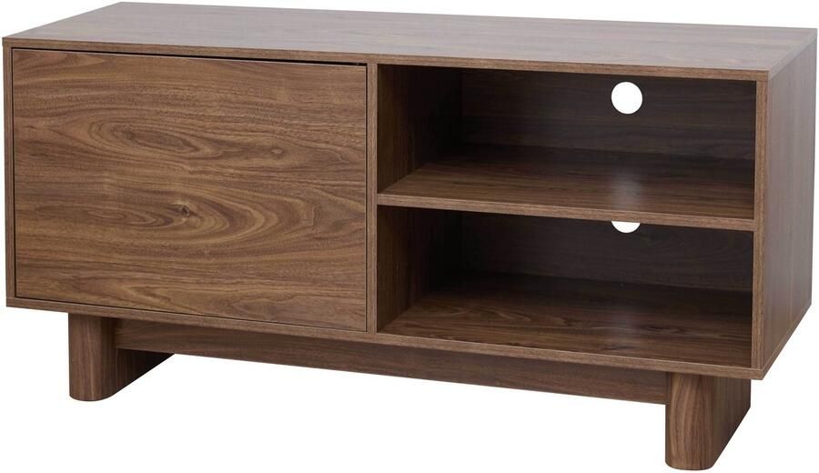 Oviala Scandinavische tv-kast van donker hout 120 cm Bowy