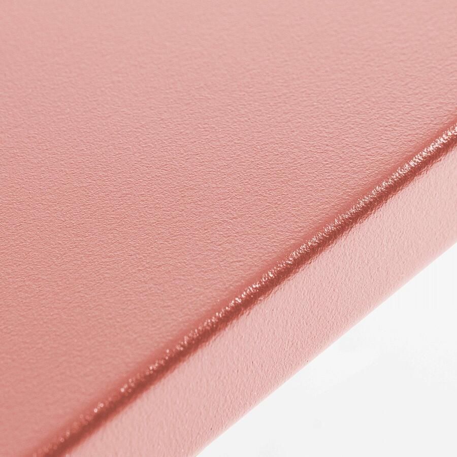 Oviala Set hoge tafel en 4 barstoelen van klei metaal Palavas