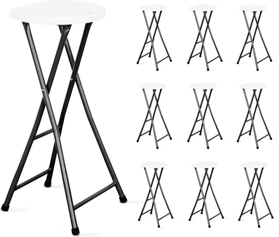 Oviala Set van 10 inklapbare barkrukken REKKEM