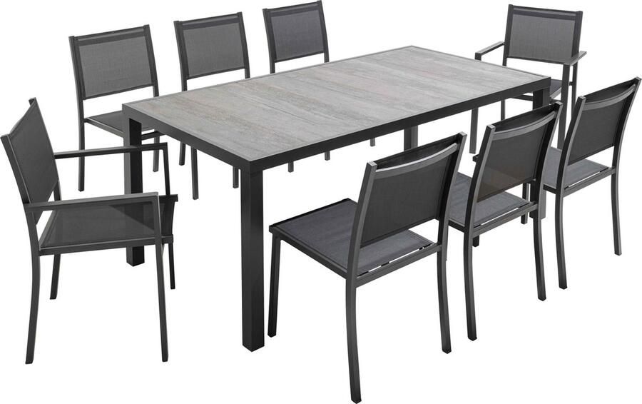 Oviala Tuinset van en keramiek voor 8 personen