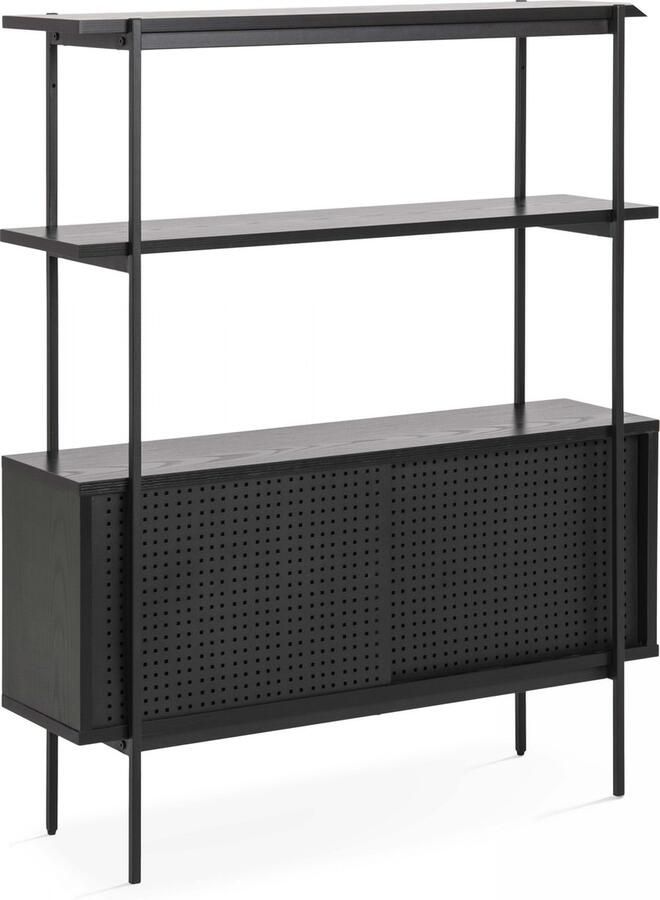 Oviala Zwarte industriële buffetstijl Logan