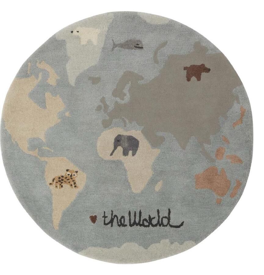 OYOY MINI Oyoy vloerkleed The World Rug Tufted
