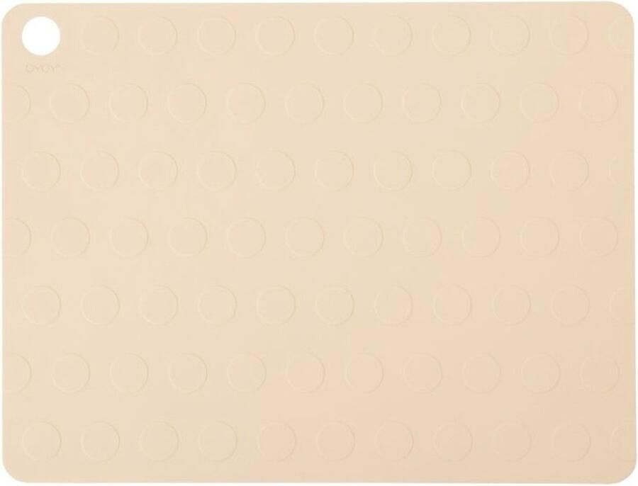 OYOY placemat Dotto vanilla 2 stuks