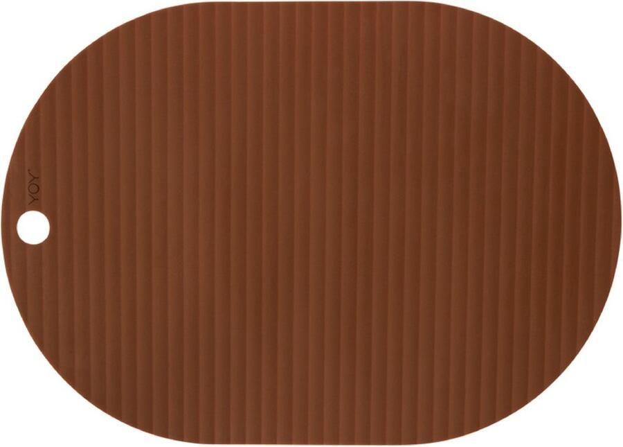 OYOY placemat Ribbo bruin 2 stuks