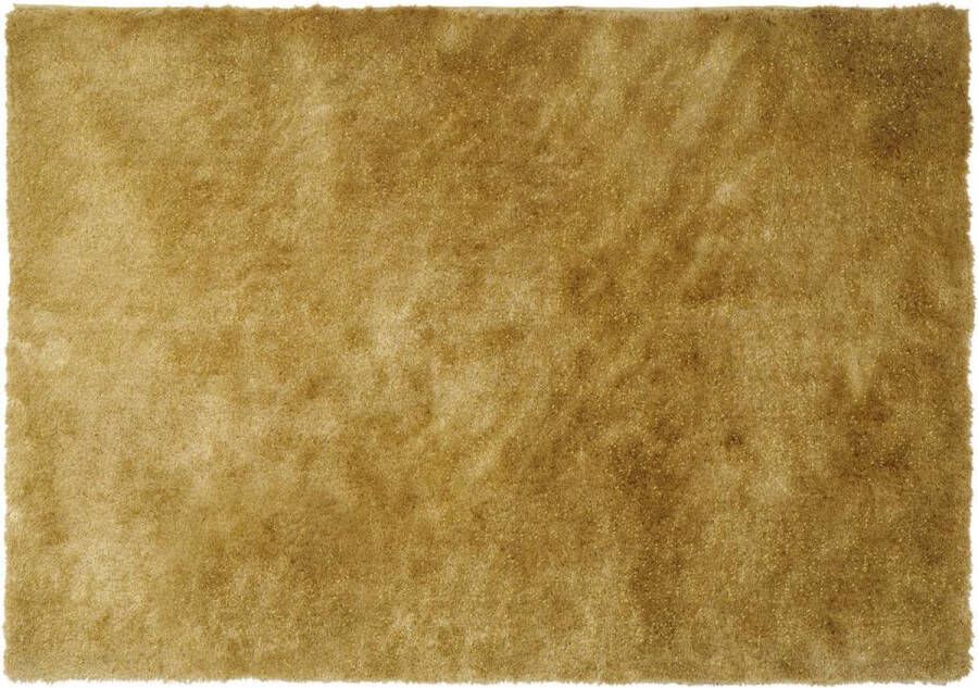 OZAIA Hoogpolig shaggy tapijt GLITTER Goud 200 x 290 cm L 290 cm x H 4 cm x D 200 cm - Foto 1