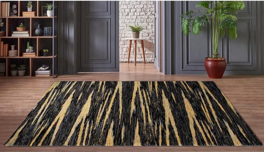 OZAIA Tapijt verouderd effect ISIAC Polypropyleen 160 x 230 cm Meerkleurig L 160 cm x H 1 cm x D 230 cm