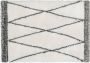 OZAIA Shaggy hoogpolig tapijt berberstijl HANIA Polyester 160 x 230 cm Beige en grijs L 160 cm x H 4.5 cm x D 230 cm - Thumbnail 1