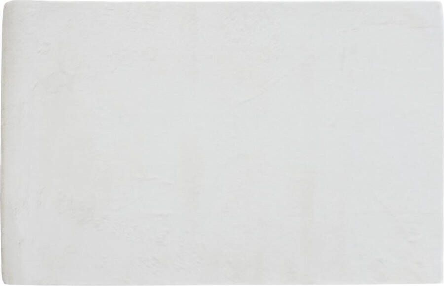 OZAIA Shaggy tapijt met lange pluizige imitatiebont 160 x 230 cm Gebroken wit BUNNY L 230 cm x H 3.5 cm x D 160 cm