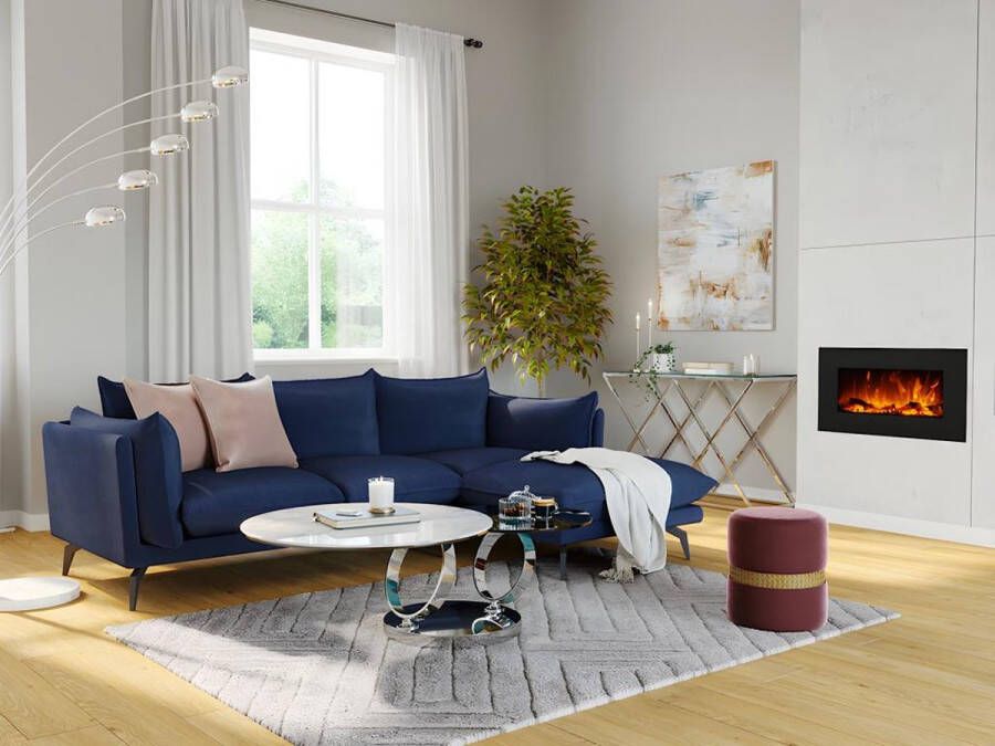 Vente-unique Tapijt shaggy MAZE polyester Grijs 160 x 230 cm L 230 cm x H 4 cm x D 160 cm - Foto 2