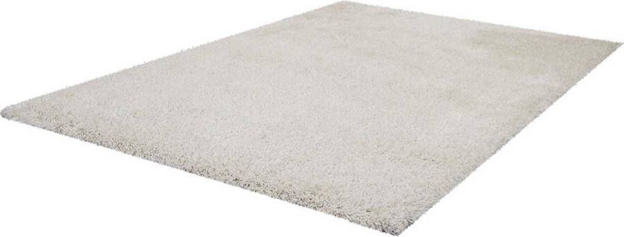 OZAIA Tapijt shaggy van microvezel HARVEY Polyester Wit 160 x 230 cm L 230 cm x H 7 cm x D 160 cm