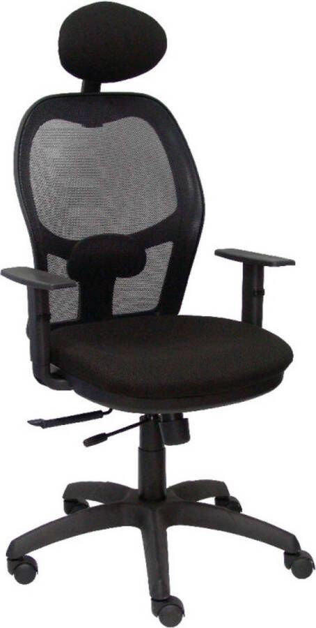 P&C Bureaustoel met hoofdsteun Jorquera Piqueras y Crespo I840CTK Zwart