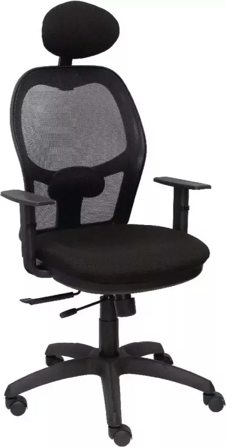 P&C Bureaustoel met hoofdsteun Jorquera Piqueras y Crespo I840CTK Zwart