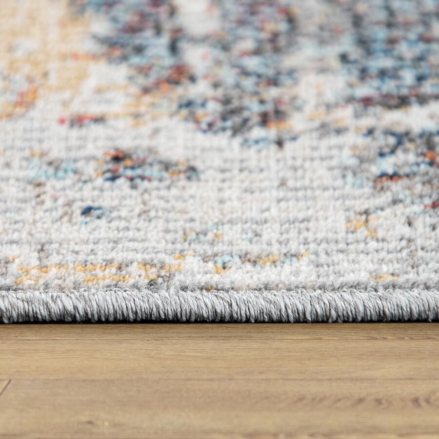 Paco Home buiten vloerkleed balkon terras vintage keukenvloerkleed patroon abstract beige crème 120x170 cm