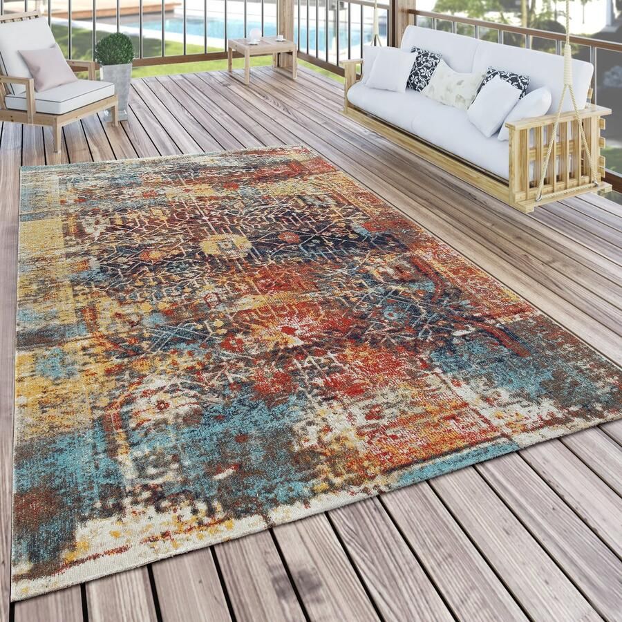 Paco Home Vloerkleed Artigo 420 Korte pool vintage-design geschikt voor binnen en buiten woonkamer - Foto 2