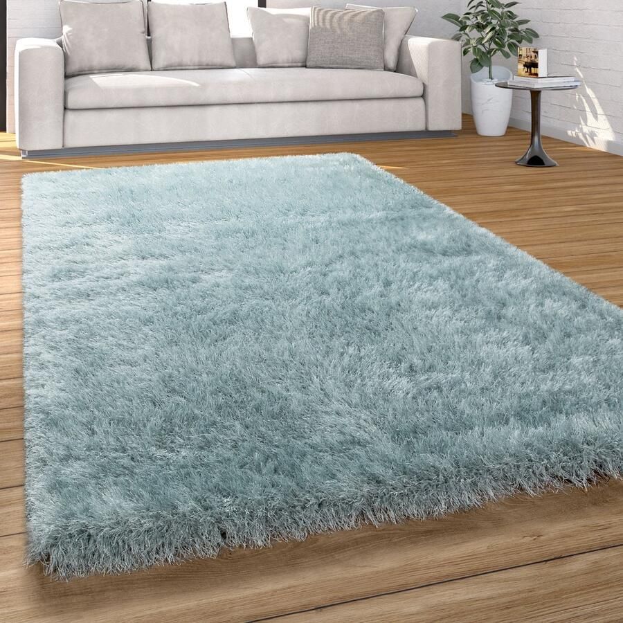 Paco Home Hoogpolig Vloerkleed Woonkamer Shaggy Eenkleurig Zacht Modern 60x100 cm