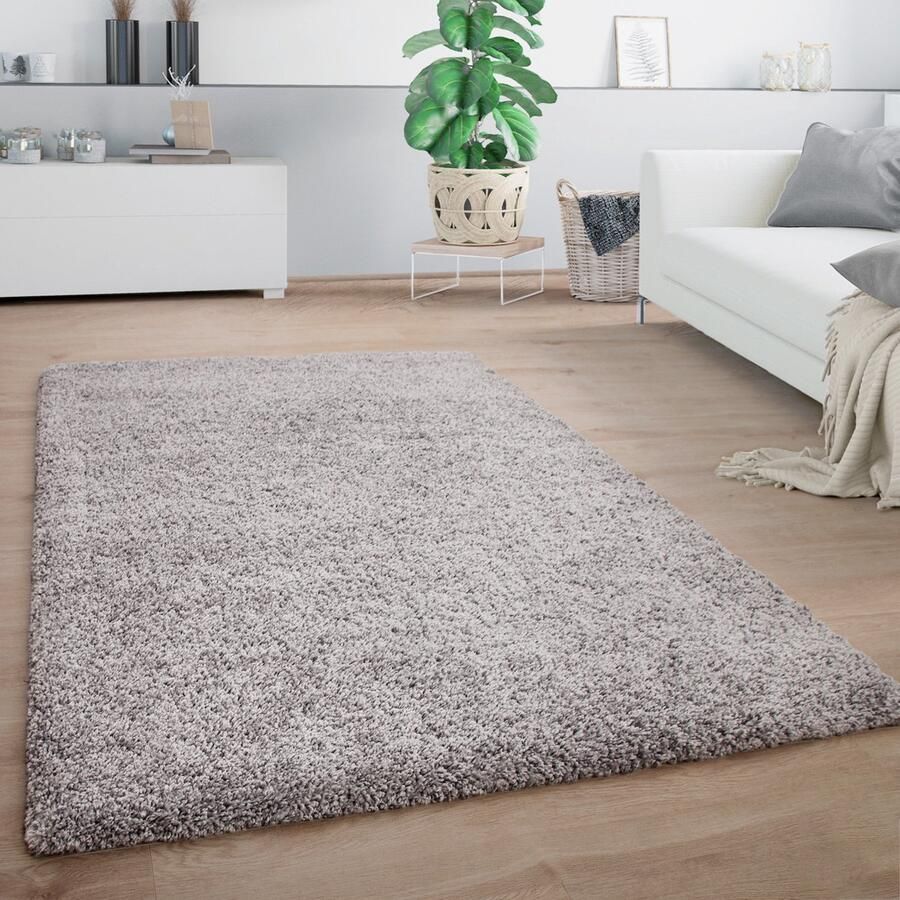 Paco Home Hoogpolig Vloerkleed Woonkamer Shaggy Pluizig Modern Zacht 80x150 cm