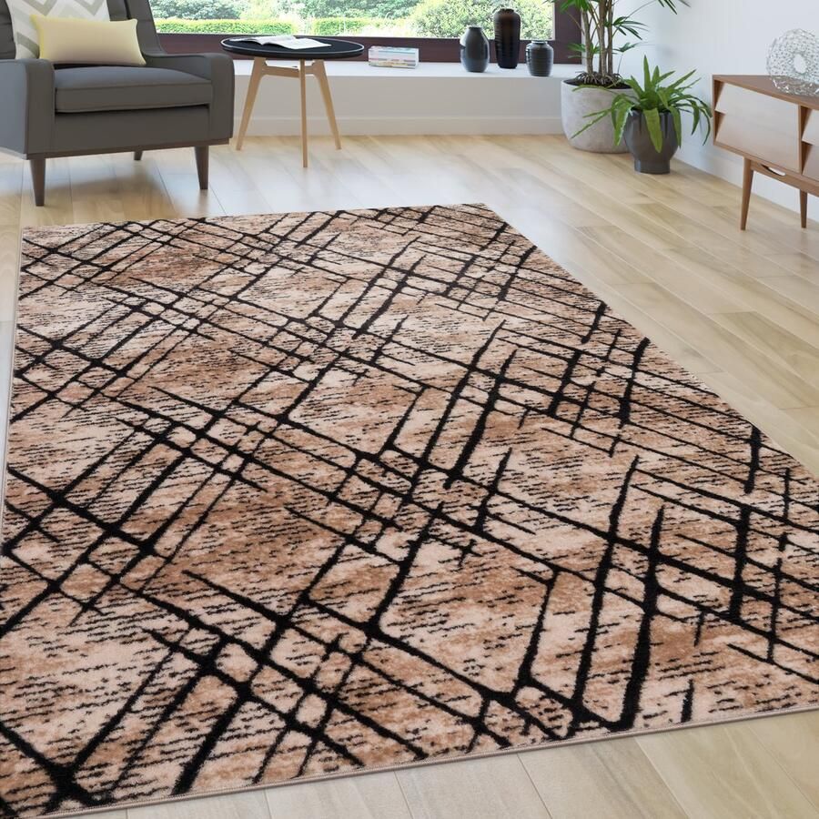 Paco Home Hoogpolig Vloerkleed Woonkamer Shaggy Zacht Vintage Modern 120x160 cm