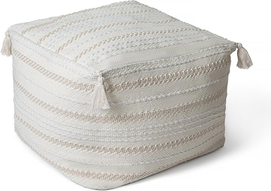 Paco Home In- & Outdoor Sitzsack Wohnzimmer Sitzkissen Hocker Sitzhocker Bodenkissen Pouf Grijs
