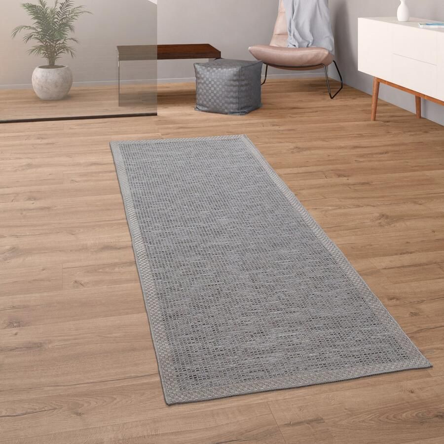 Paco Home In-&Outdoor Vloerkleed Balkon Terras Keukenvloerkleed Randen Design Modern Beige 80x150 cm