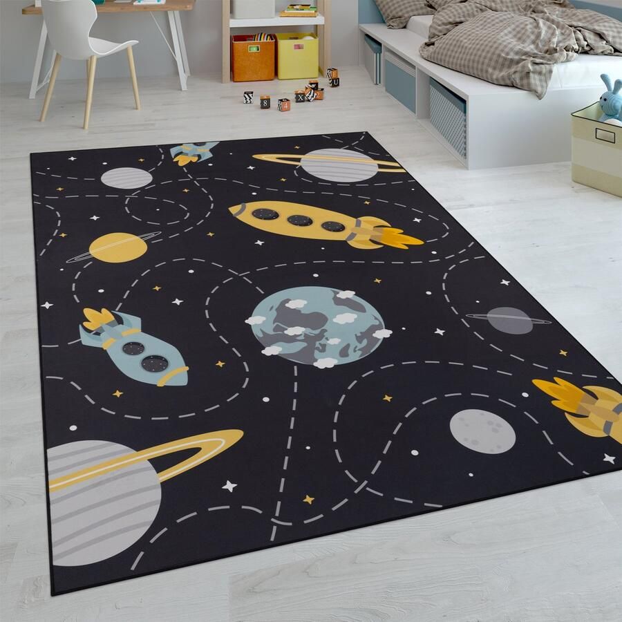 Paco Home Kindertapijt Laagpolige Vloerkleden Voor Kinderkamer Speelkleed Meerkleurig 160x220 cm