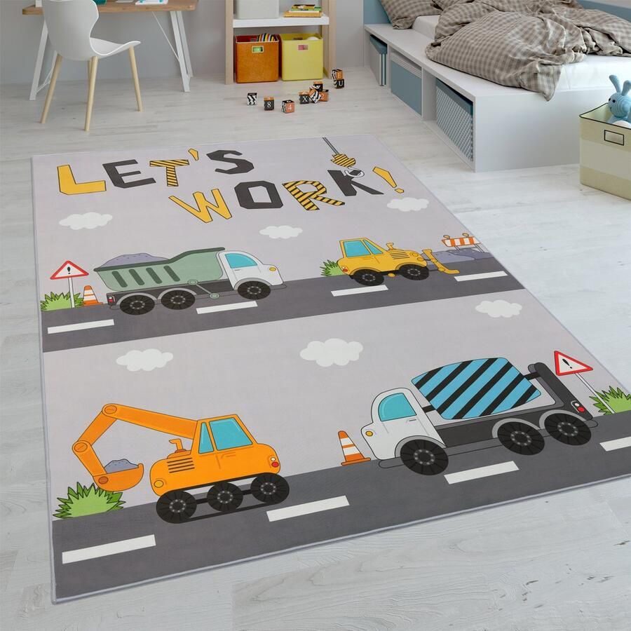 Paco Home Kindertapijt Laagpolige Vloerkleden Voor Kinderkamer Speelkleed Meerkleurig 200x290 cm