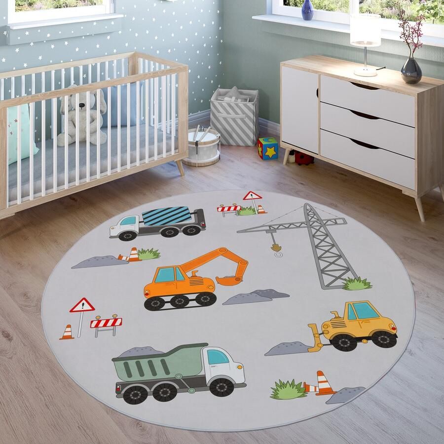 Paco Home Kindertapijt Laagpolige Vloerkleden Voor Kinderkamer Speelkleed Meerkleurig 200 cm Rund