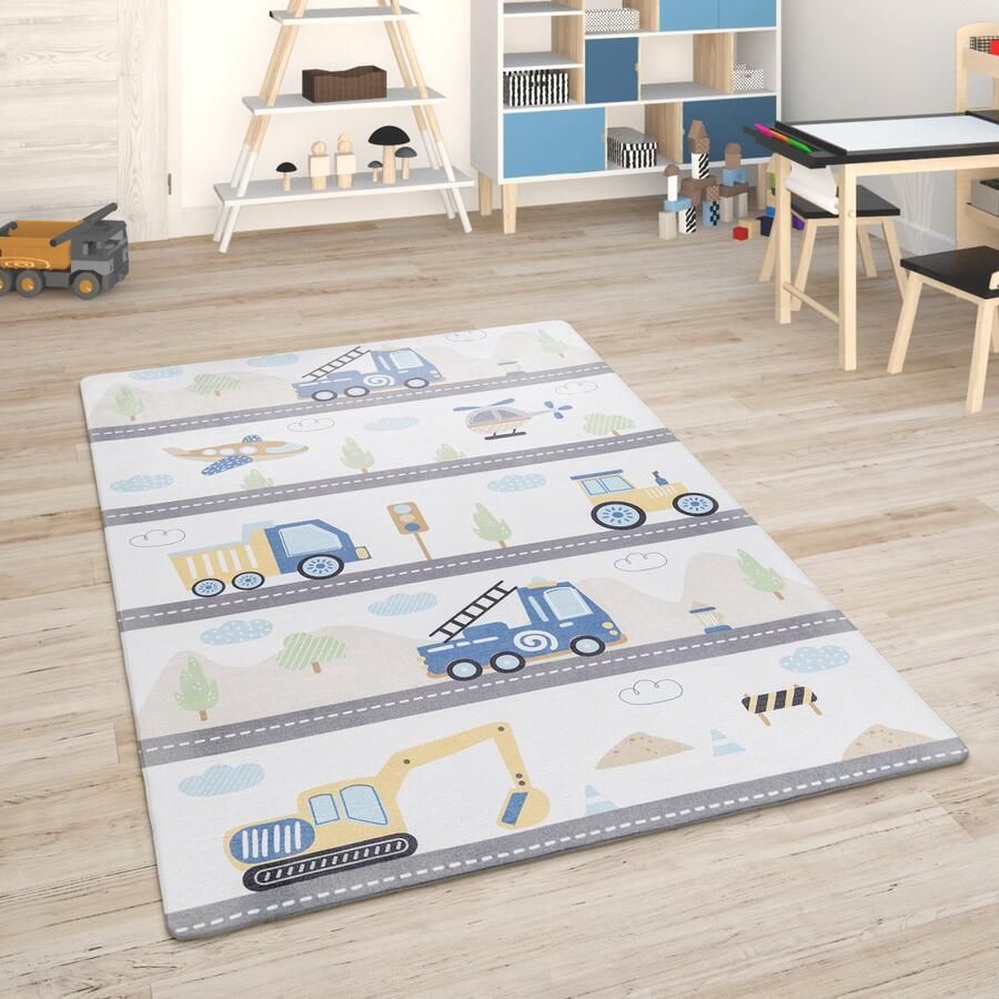 Paco Home Kindervloerkleed Kinderkamer Babykleed Stratenvloerkleed Speelvloerkleed 120x160 cm