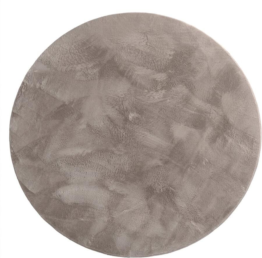 Paco Home Rond Vloerkleed Hoogpolig Tapijt Woonkamer Kinderkamer Fluffy Pluche Zacht Pluizig Modern Ø 160 cm Rund