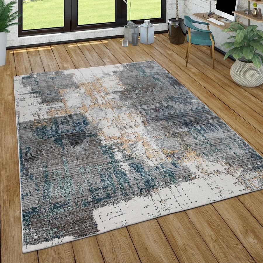 Paco Home Tapijt Woonkamer Modern Korte stapel Boho Skandi Abstract geometrisch patroon 60x100 cm