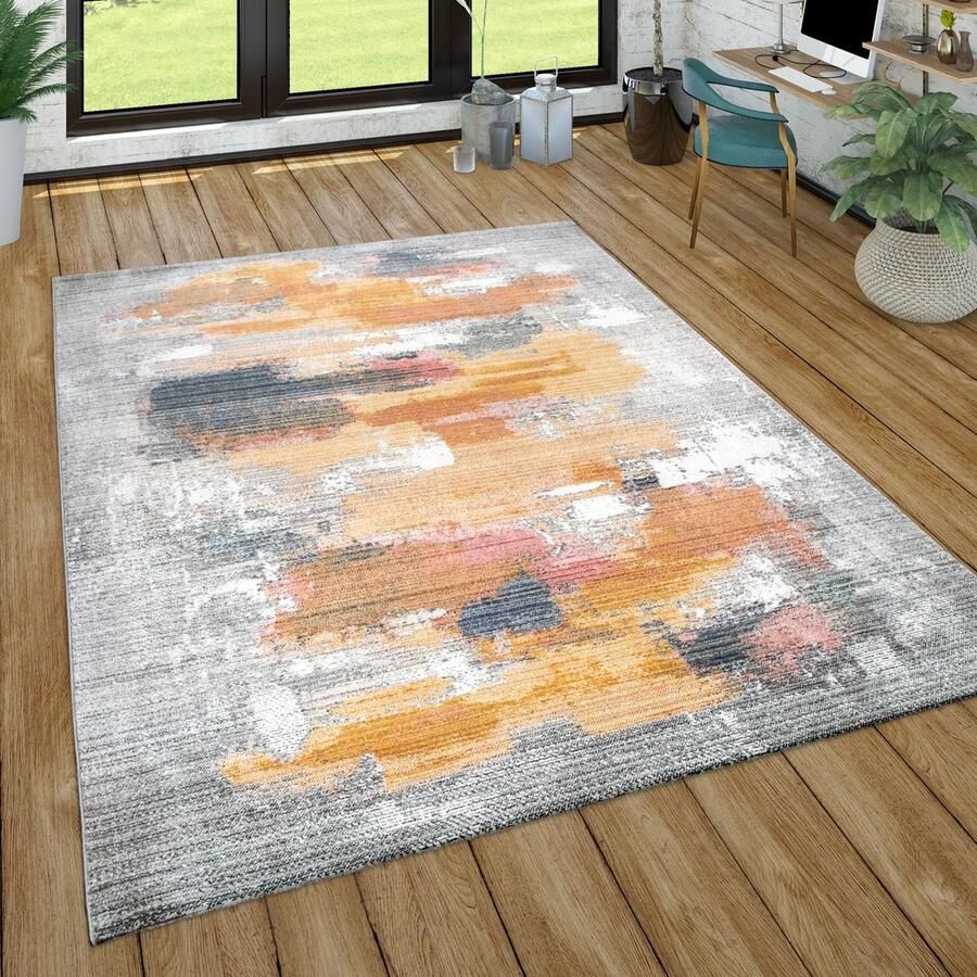 Paco Home Tapijt Woonkamer Modern Korte stapel Boho Skandi Abstract geometrisch patroon 120x170 cm